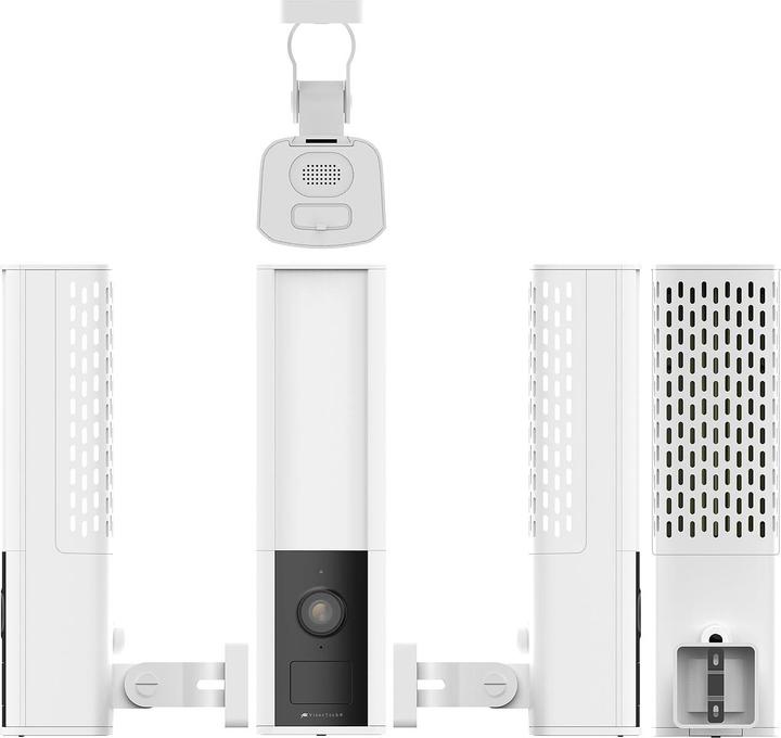 Produktbild VisorTech LED-Aussenwandleuchte & WLAN-2K-Kamera (1000 lm, IP65)
