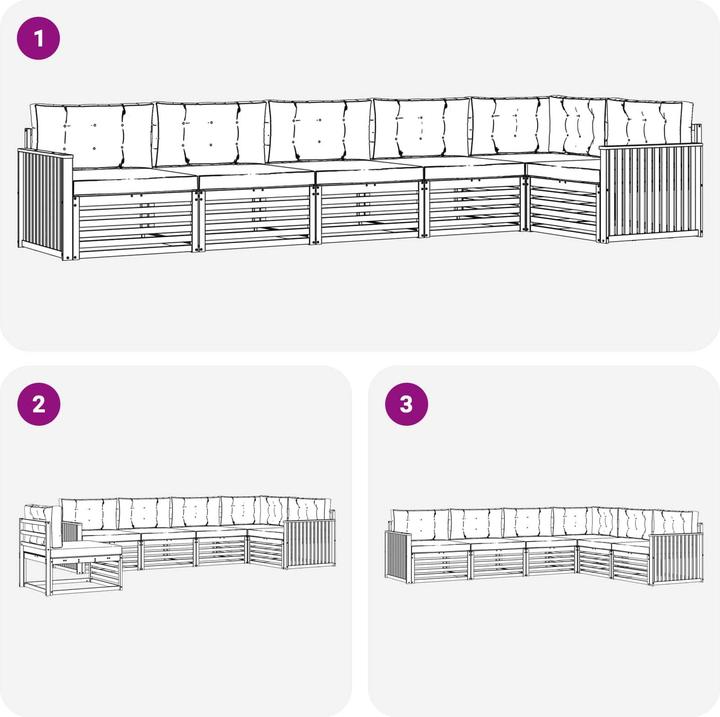Produktbild vidaXL Outdoor-Sofa
