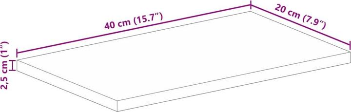 Immagine prodotto vidaXL Tischplatte (40 x 20 cm)