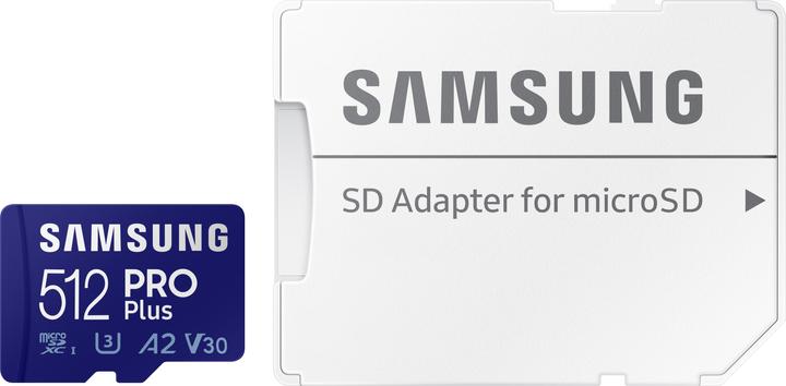 Immagine prodotto Samsung Pro Plus (512 GB, microSDXC, U3, UHS-I)