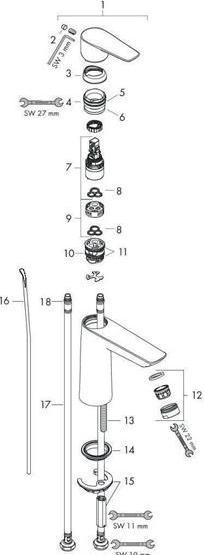 Productafbeelding hansgrohe Talis E Chroom