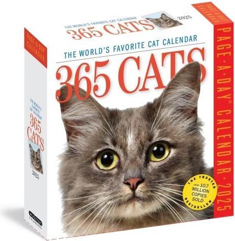 Calendario 365 Gatti Pagina-Giorno® 2025 (Inglese)