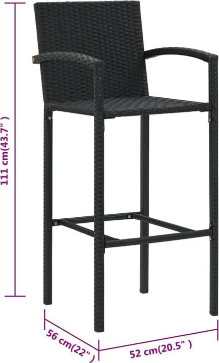 Produktbild vidaXL Barhocker