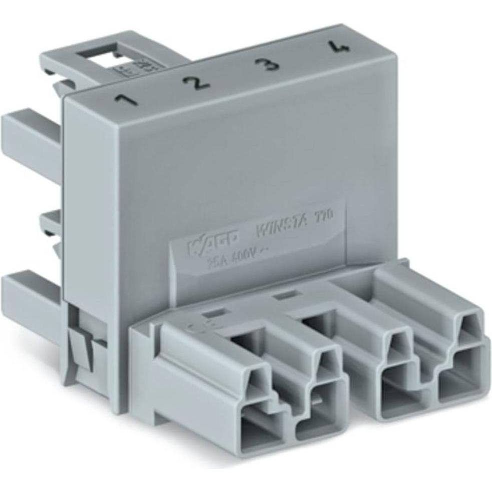 Wago 770-1681 h-Verteiler 4-Pol. Kod. B grau 2VK (Verteiler) (770-1681)