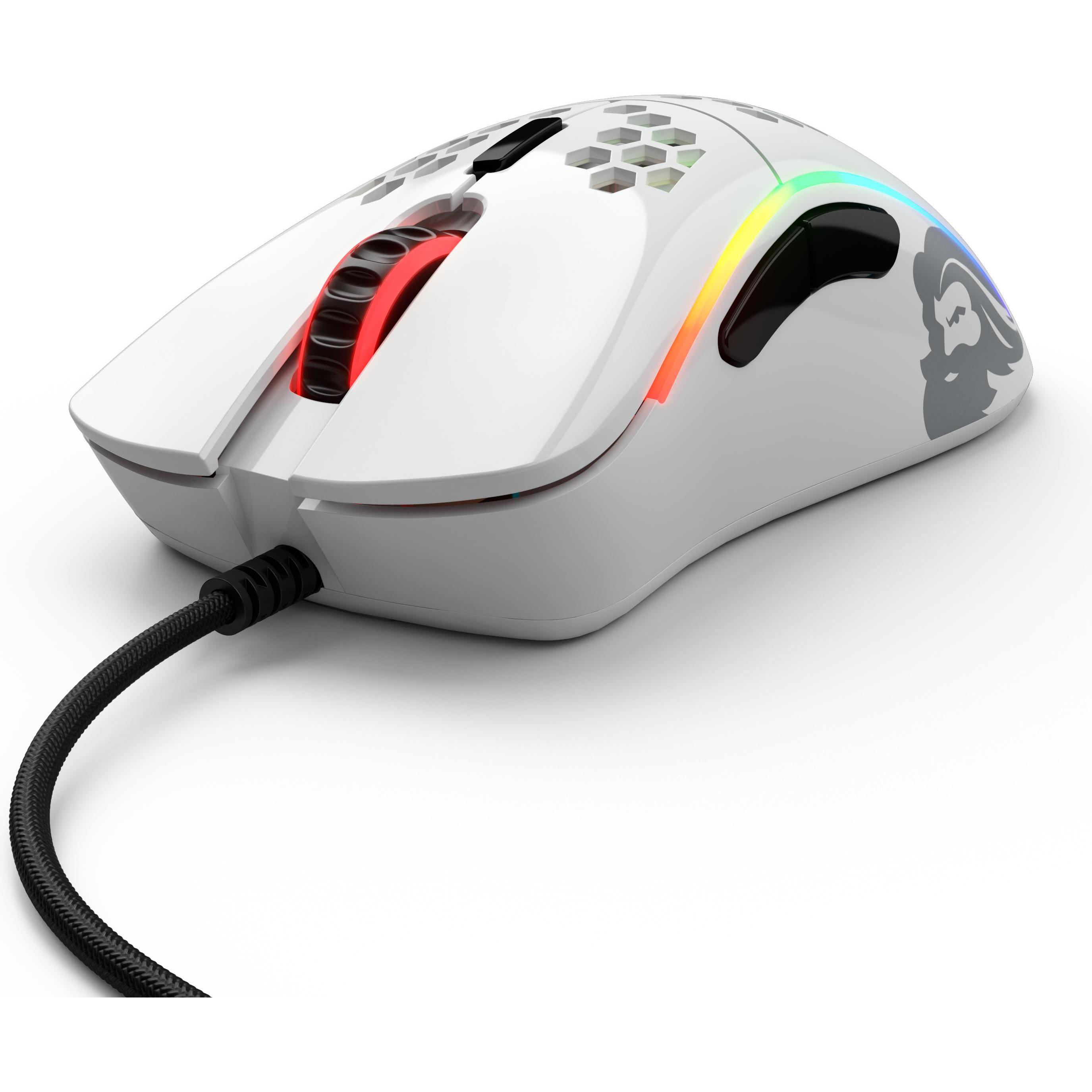 Glorious PC Gaming Race Model D- (Kabelgebunden), Maus, Weiss
