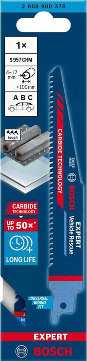 Immagine prodotto Bosch Professional Zubehör Lama per sega alternativa EXPERT 'Vehicle Rescue' S 957 CHM, 1 pezzo
