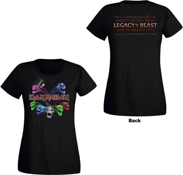 Actual product image Iron Maiden Legacy of the Beast Live Album Skulls (Girlie) (XL)