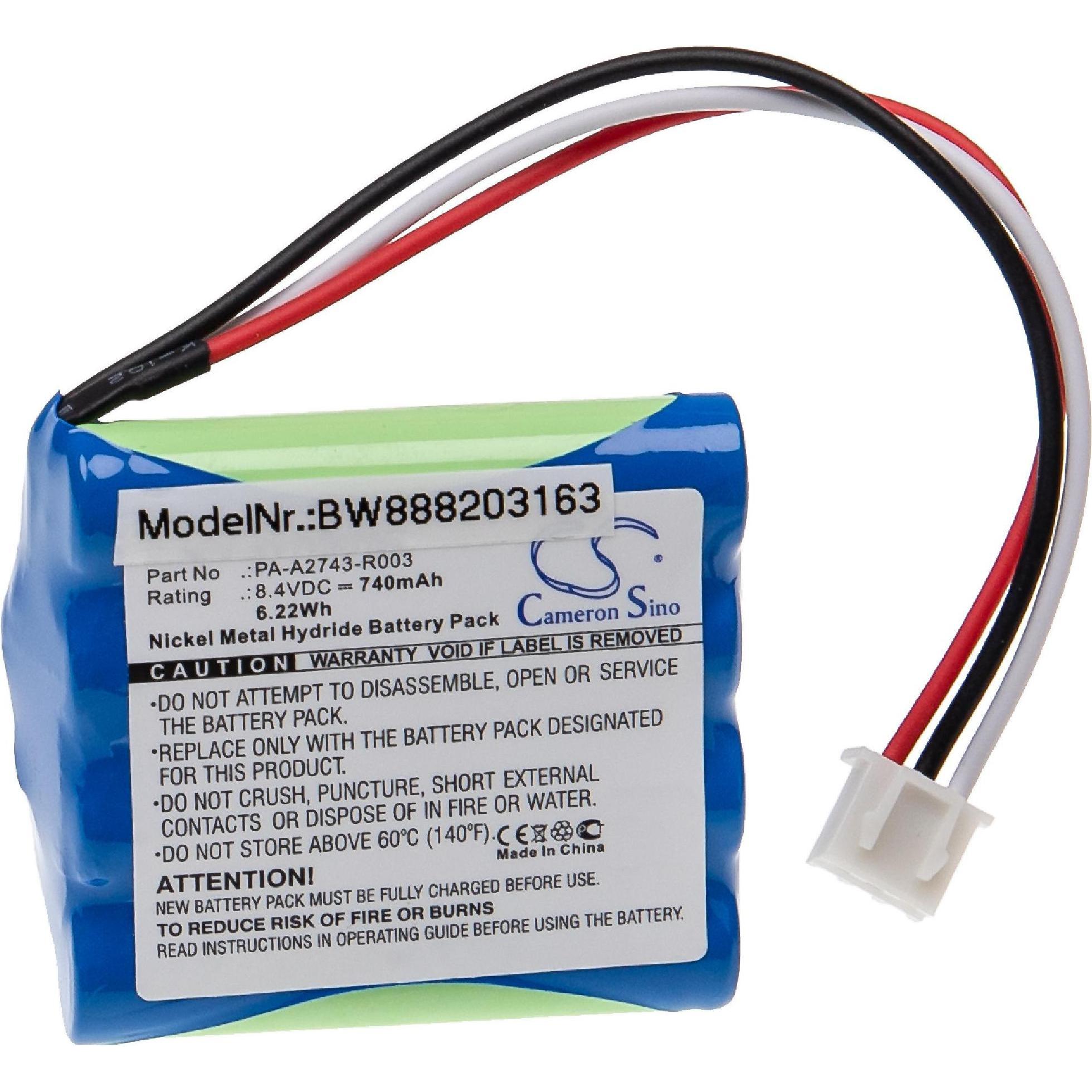 XCell Medizintechnik-Akku als Ersatz für Physiomed HR-AAA4U-1000-F3+F4, PA-A2743-R003 - 740mAh, 8,4V, NiMH (8.40 V, 740 ...