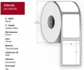 Actual product image Capture Label 80mm x contentious, 43M (80 mm)