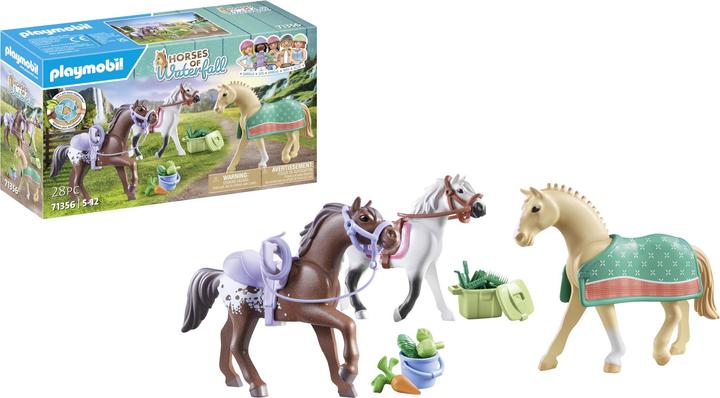 Image du produit Playmobil 3 chevaux : Morgan, Quarter Horse & Arabe Shagya (71356, Playmobil Chevaux de la cascade)