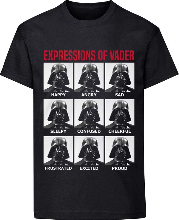 Actual product image Star Wars Expressions Of Vader TShirt (S)