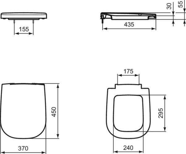 Produktbild Ideal Standard WC-Sitz Softmood weiss mit Absenkautomatik T639201