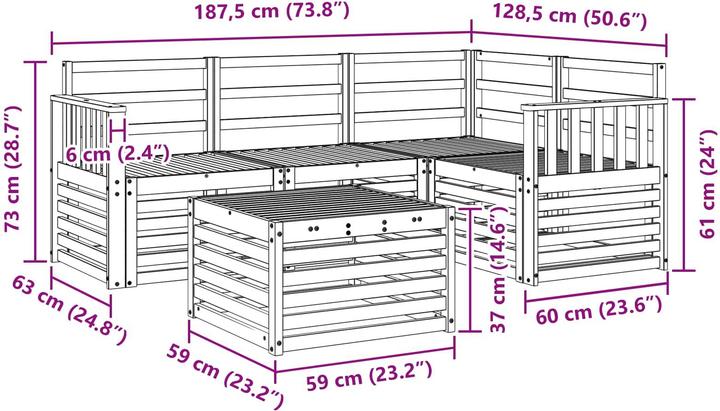 Produktbild vidaXL Outdoor-Sofagarnitur