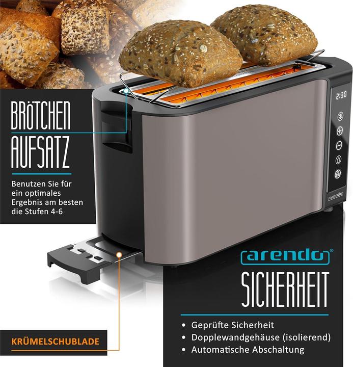 Actual product image Arendo Küchen-Set mit Wasserkocher & Toaster (1.50 l)