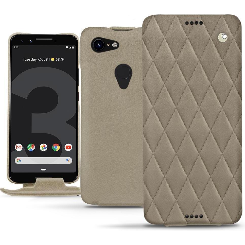 Noreve Lederschutzhülle vertikal (Google Pixel 3), Smartphone Hülle, Beige