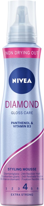 Actual product image NIVEA Diamond Gloss Care Styling Mousse (150 ml, Foaming agent)