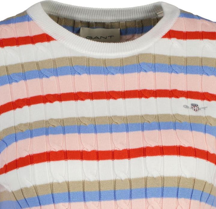 Produktbild GANT Stretch Cotton Cable Stripe C-Neck (M)