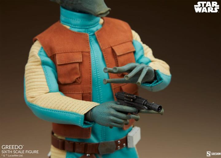 Actual product image Sideshow Star Wars Scum & Villainy action figure 1/6 Greedo 30 cm