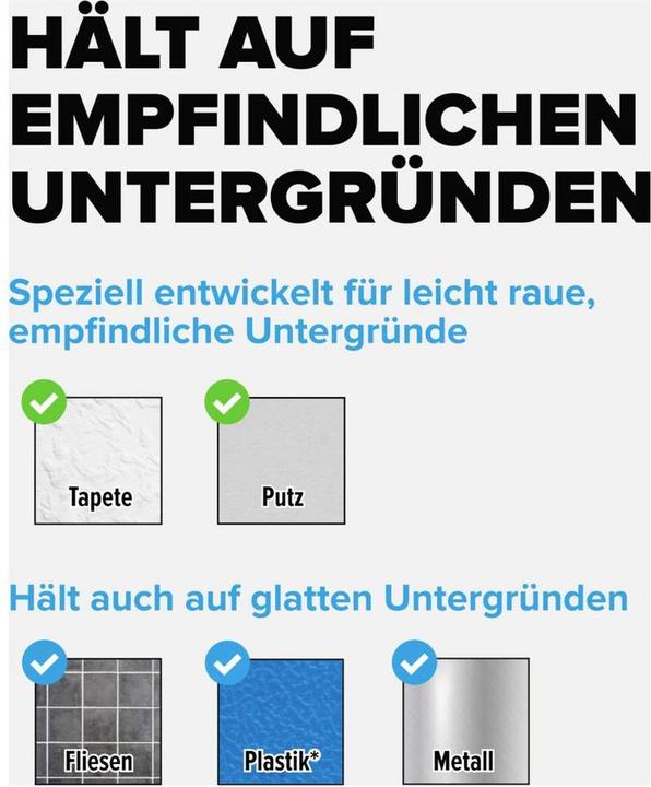 Actual product image tesa Powerstrips CLICK - Klett-Klebepads - Bilder aufhängen ohne Bohren - Slim - 16x 2 Stück (20 mm, 5 kg)