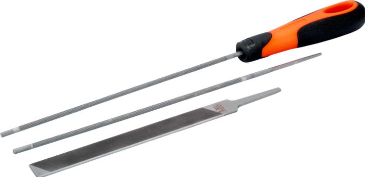 Actual product image Bahco ERGO chain saw file set with two-component handle, 4.5 x 200 mm (200 mm)