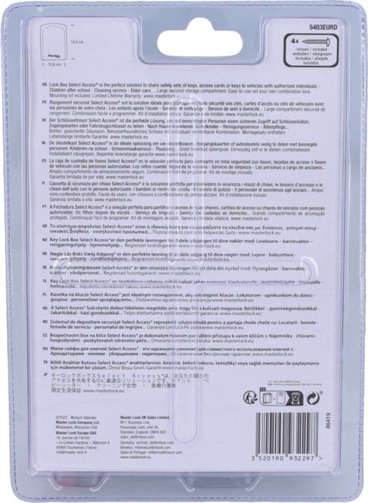 Produktbild Master Lock Select Access 5403EURD