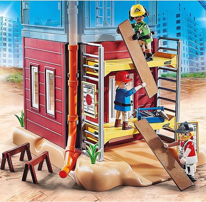 Produktbild Playmobil Baugerüst mit Handwerkern (70446, Playmobil City Action)