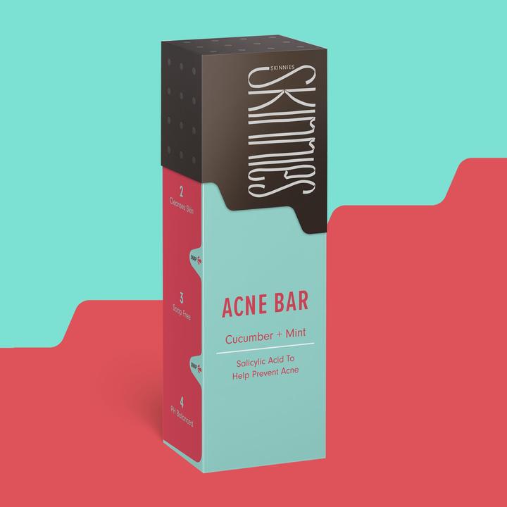 Produktbild Skinnies Acne Bar Cucumber and Mint (Gesichtsseife, 100 ml)