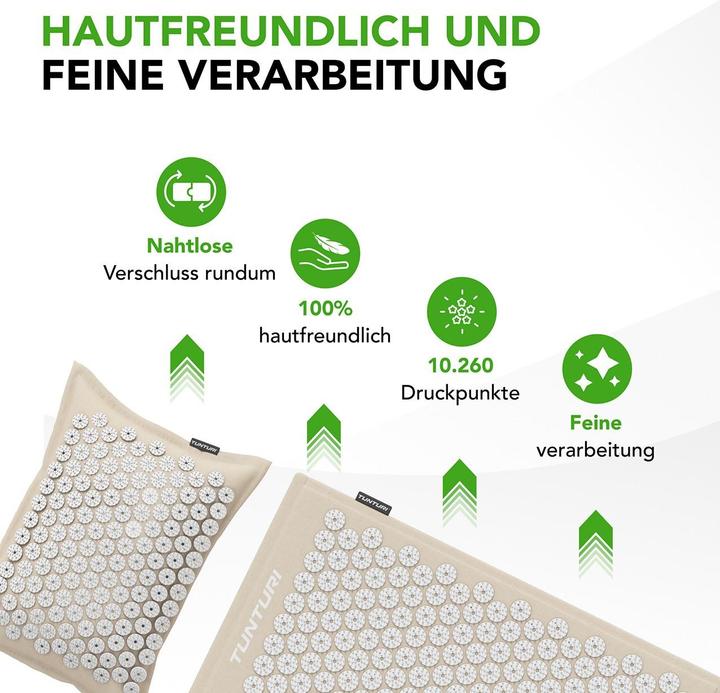 Immagine prodotto Tunturi Akupressurmatte Pro mit Kissen, div.Farben (20 mm)