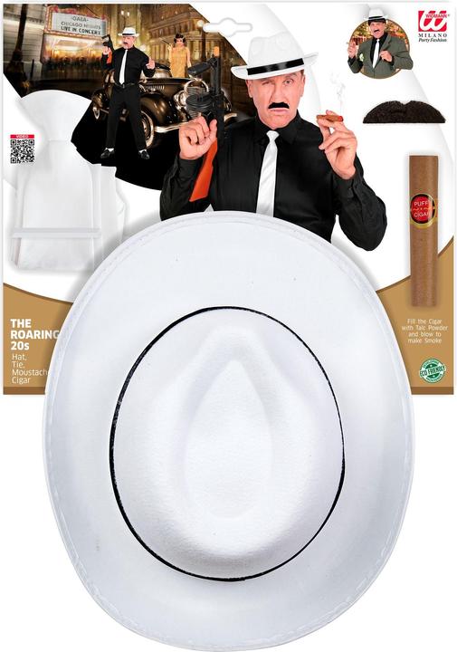 Actual product image Widmann DIE WILDEN 20er (Hut, Krawatte, Schnurrbart, Zigarre)