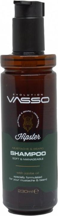 Actual product image Vasso Hipster Mustache & Beard Shampoo 230ml (230 ml, Solid shampoo)