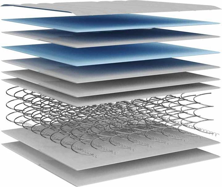 Actual product image vidaXL Bonnell-Federkern-Matratze (Foam core, 140 x 190 cm)