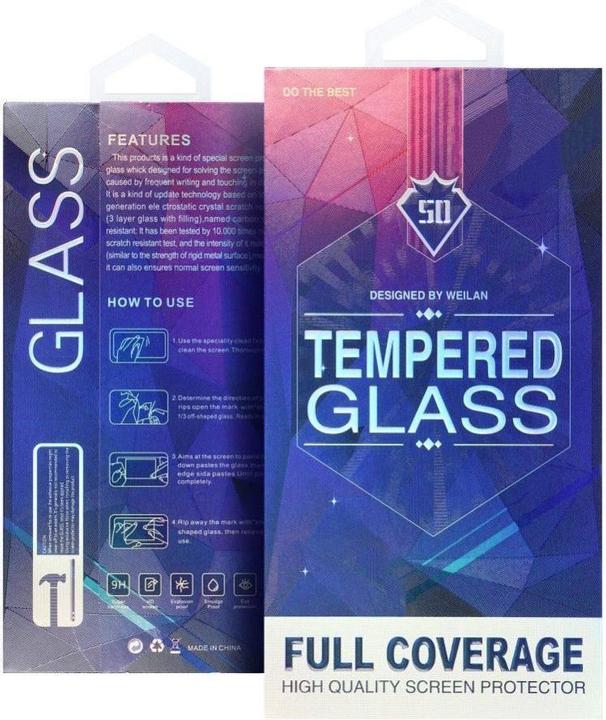 Produktbild OEM 2 Products without IMEI/SN 5D Full Glue Tempered Glass - for Xiaomi 12 / 12X / 12S black (2 Stück, Oppo A12s, Xiaomi 12X)
