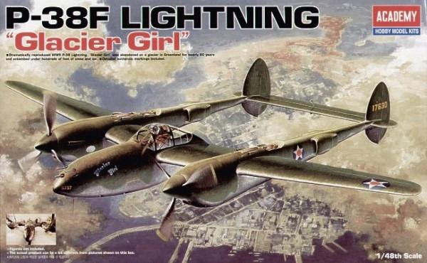 Produktbild Academy P-38F Lighting Glacier Girl 1/48