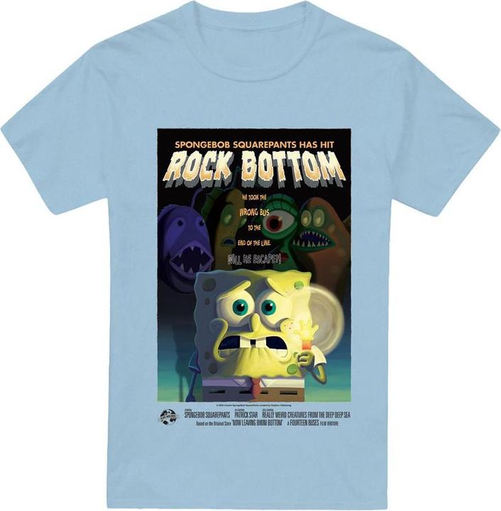 Immagine prodotto Spongebob Squarepants Rock Bottom Maglietta Uomo (XL)