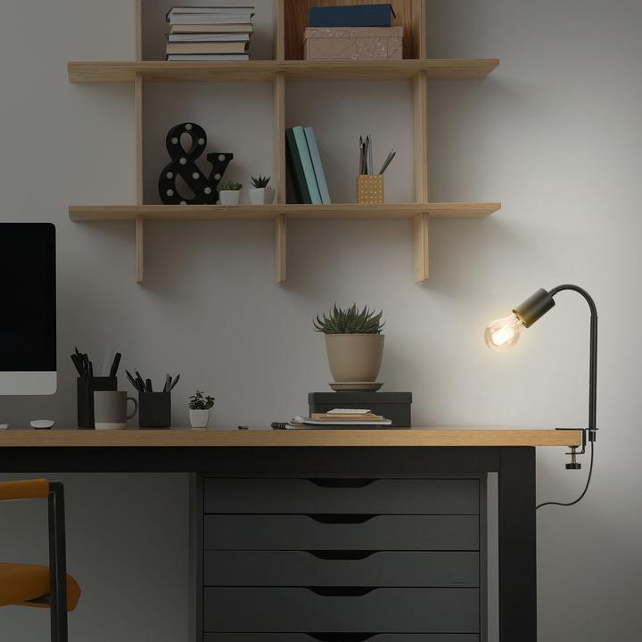 Image du produit Briloner Lampe à pince, noir, 1xLE27 / max. 10W excl. (E27)