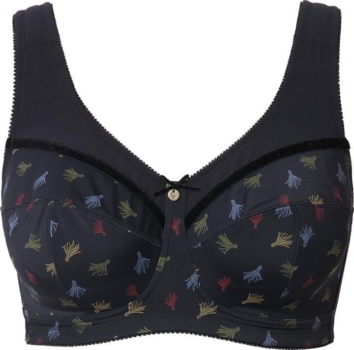 Actual product image Ulla Popken Tassel Print Relief Bra (85 C)