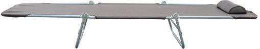 Actual product image Swisshandel24 Sun lounger Garden lounger Relax lounger Bath lounger Two-legged lounger 4 colours (brown) (182 cm)