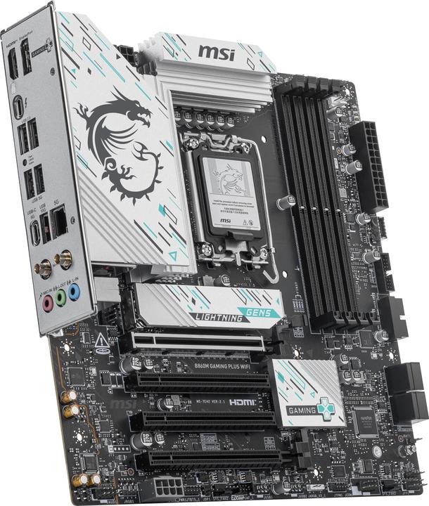 Produktbild MSI B860M GAMING PLUS WIFI (LGA 1851, Intel B860, mATX)