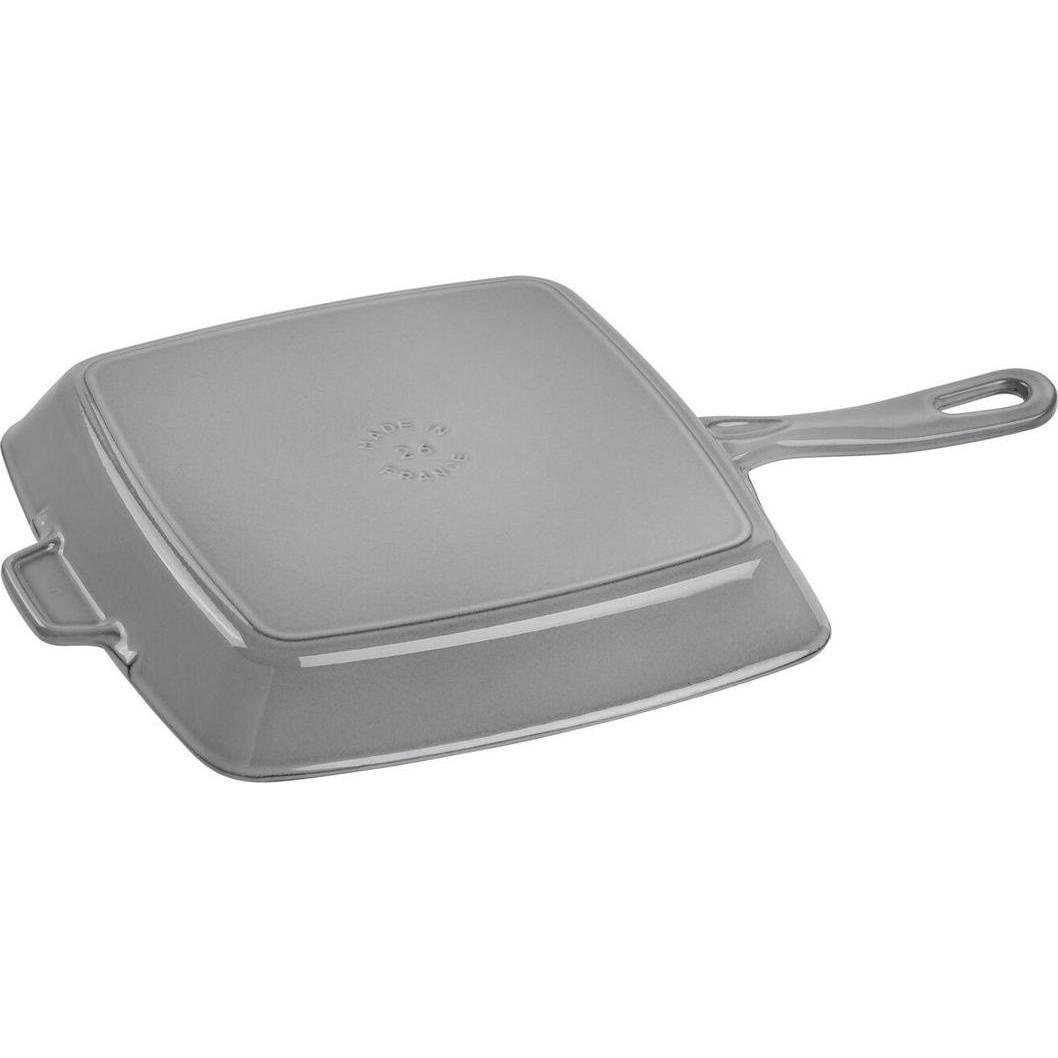 Thumbnail - Staub Grillpfanne quadratisch, Grau, 26x26 cm, Pfanne + Kochtopf, Grau