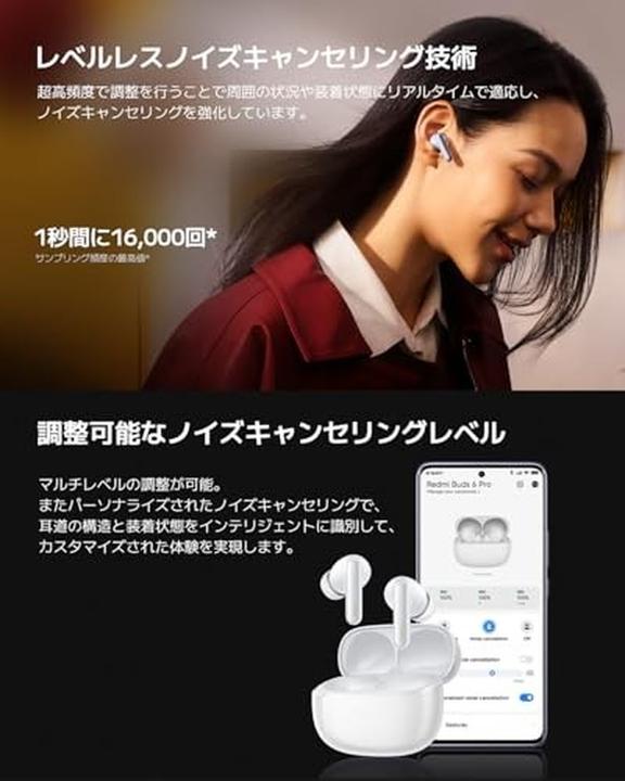 Image du produit Xiaomi Redmi Buds 6 Pro (ANC, 9.50 h, Sans fil)