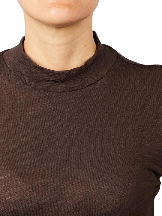 Produktbild Marc O'Polo Long Sleeve T-Shirt High Neck deep walnut (S)