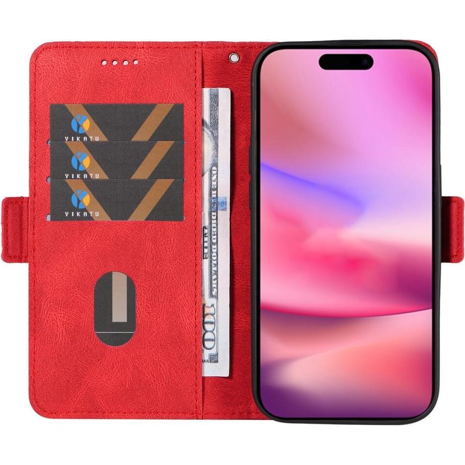 Thumbnail - Cover-Discount iPhone 16 - Etui Hülle Rhombus (Apple iPhone 16), Smartphone Hülle, Rot