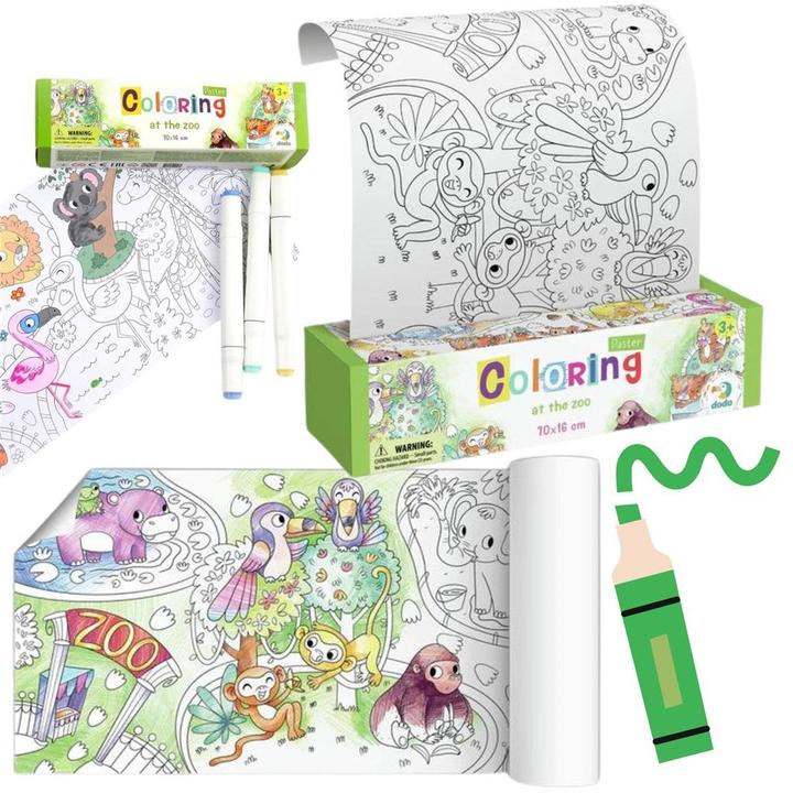 Actual product image Dodo Colouring posters in the zoo
