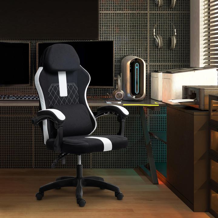 Image du produit CLP Chaise de bureau rembourrée Miltona ergonomique réglable en hauteur