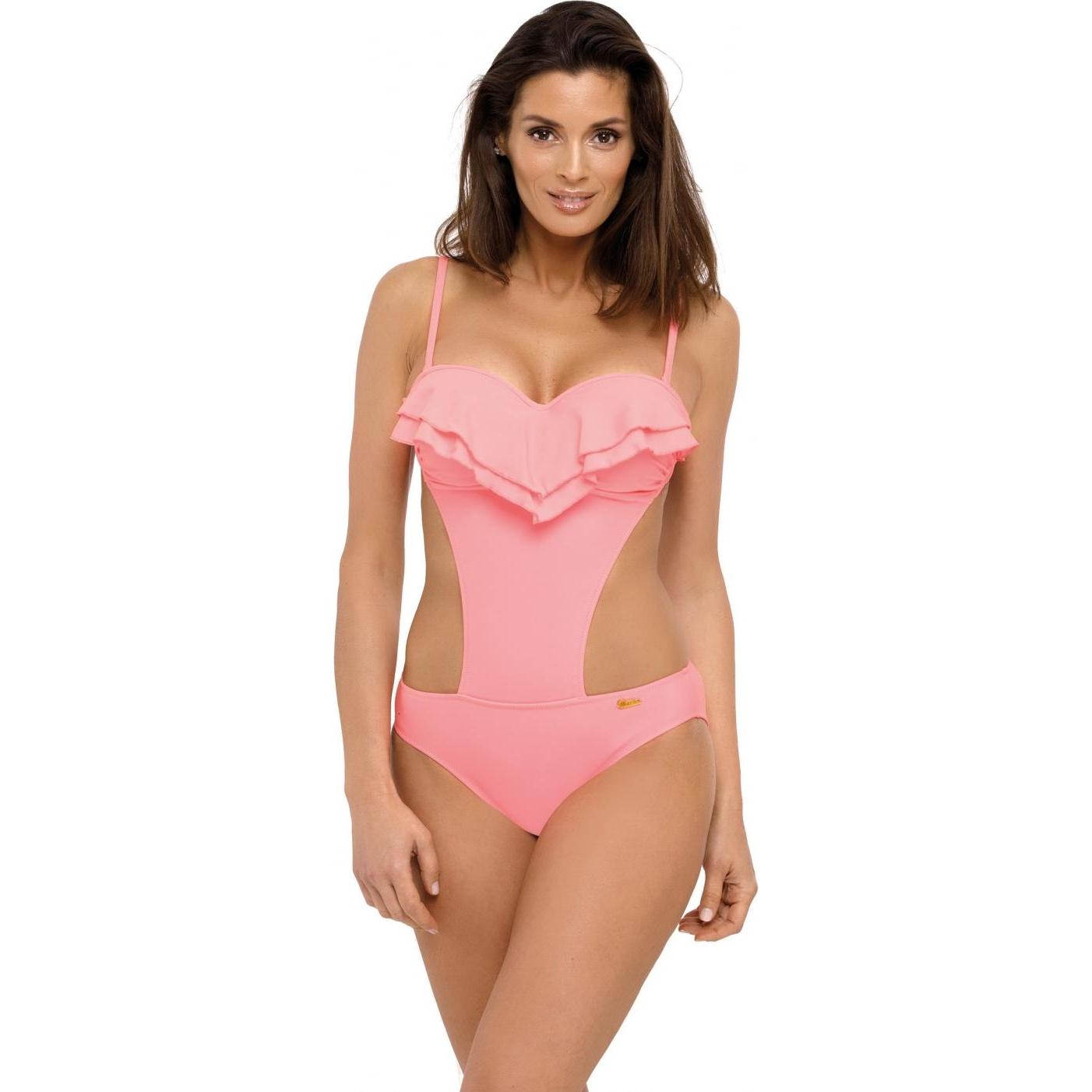 Markko, Damen, Badeanzug, Einteilige Badeanzug model 129512, Rosa, (XL)