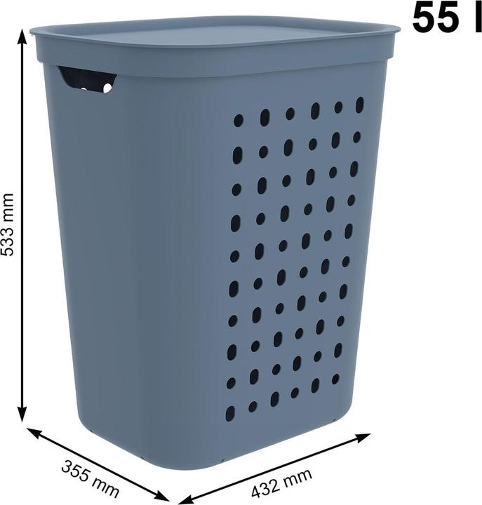 Image du produit Rotho Collecteur de linge "Jona" 55 l horizon blue (55 l)