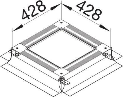 Produktbild Hager TEH UDH2215265 Unterflurdose m Haltebratzen Gr2 215-265