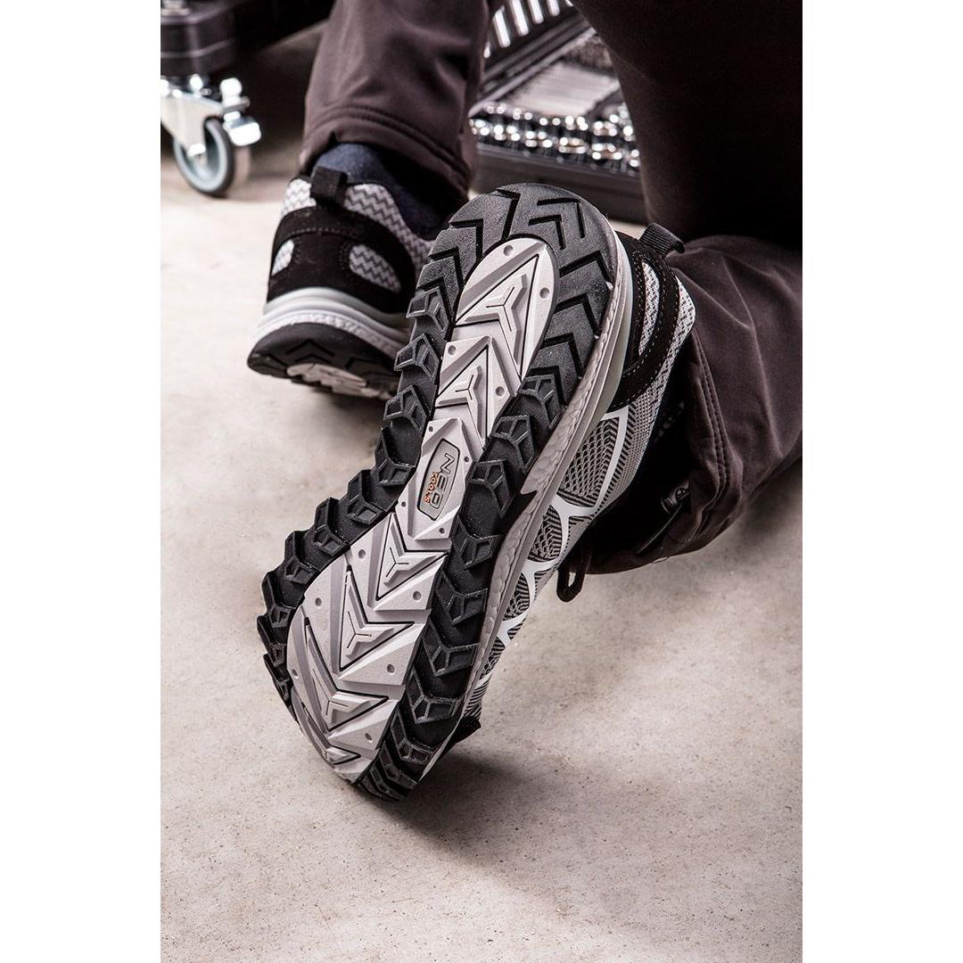 Neo Tools, Sicherheitsschuhe, Professional low shoes O1 metal gray, size 41 (82-732) (O1, 41)