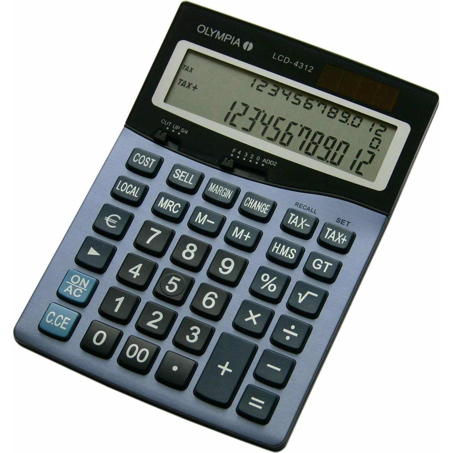 Olympia, Taschenrechner, LCD 4312 (Solarzellen, Batterien)