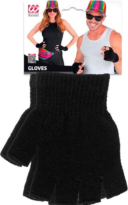 Produktbild Widmann Schwarze Fingerlose Woll Handschuhe